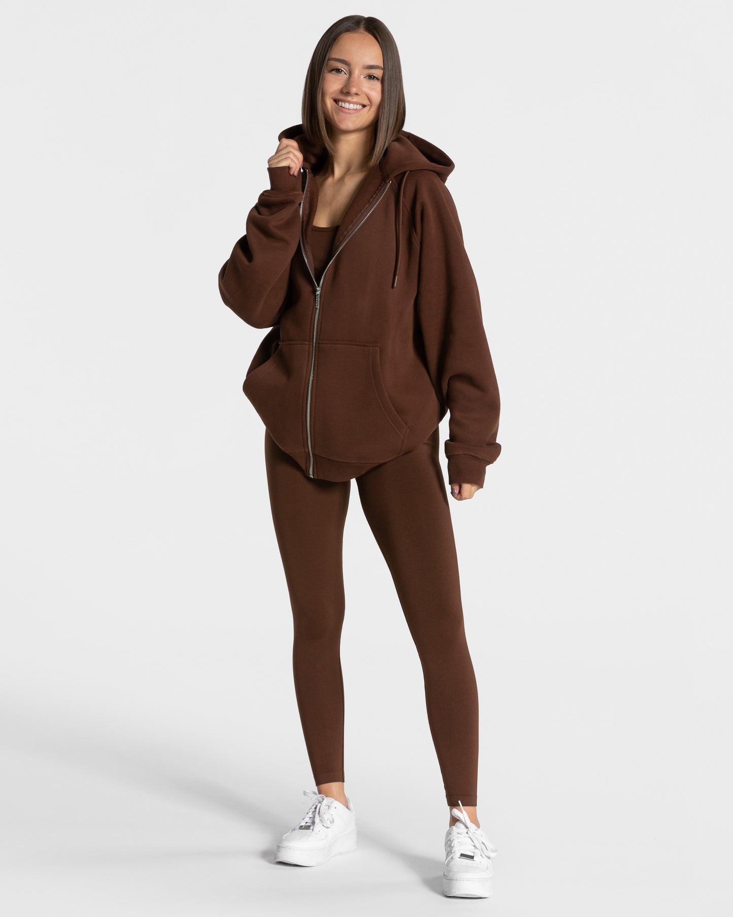 Statement Oversized Jacke "Kaffee"