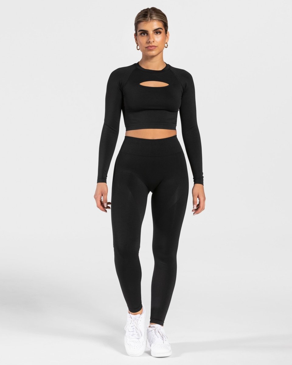 TEVEO Leggings Outlet Shop - Classy Leggings Damen Schwarz